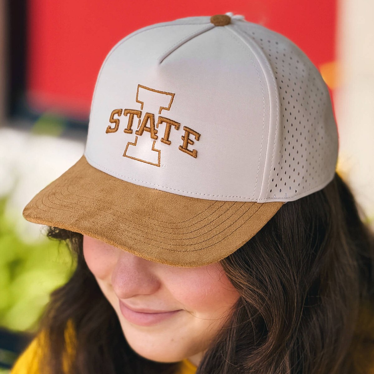 Legacy I-State Stone and Camel Tonal Adjustable Hat front